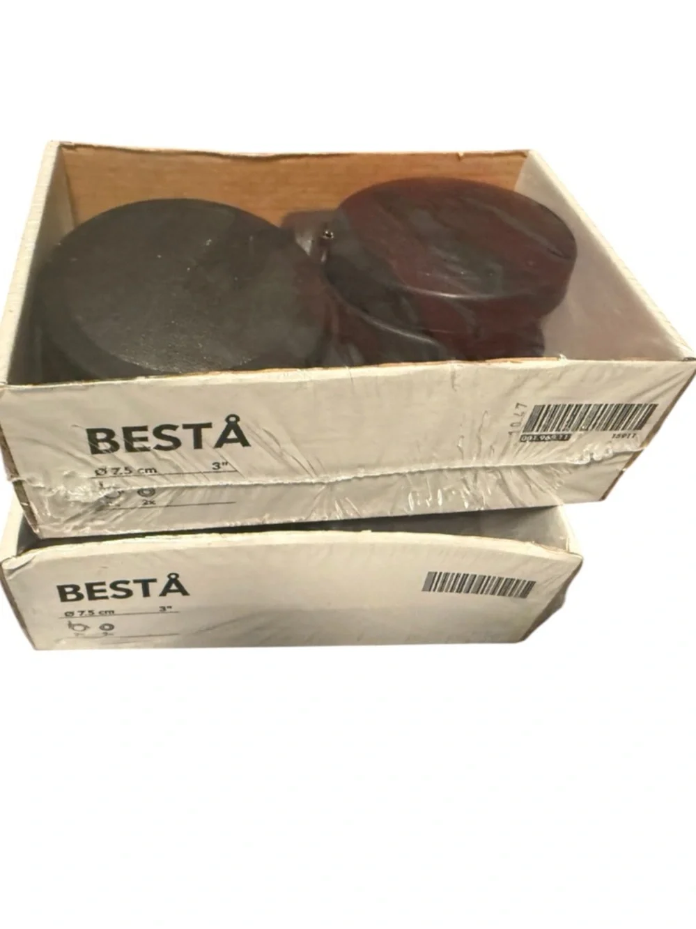 IKEA BESTÅ Furniture Caster Wheels - Black & Dark  (Set) 2 packs wheels 3”